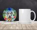Irish Wolfhound Luau Large Sandstone Coasters Pack Of 4 Absorbent Round Coasters Decor Gifts For Men Or Women, 4 In, Multicolor_maomaolike.com