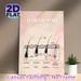 Hair Growth Cycle Painting Poster, Elegant Soft Pink & Gold Minimalist Educational Diagram Poster, Informative Hair Care Knowledge Display, Ideal For_maomaolike.com