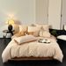 Wholesale INS Simple Line Jacquard Pure Four-Piece Nordic Style Apartment Homestay All-Cotton Washed Cotton 4-Piece Set_maomaolike.com