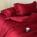 Wholesale French Princess Style Pure Jacquard With Ruffled Edges For Naked Sleep, 100-Count Long-Staple Cotton Four-Piece Set_maomaolike.com