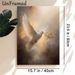 Peace Dove Painting Poster, Soft-toned Realistic Flying Dove With Olive Branch Poster, Serene Tranquil Artwork To Bring Calm Atmosphere, Ideal For_maomaolike.com