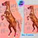 Rodeo Horse Painting Poster, Warm-toned Expressive Rearing Brown Horse With Pink Accents Poster, Inspirational Quote Artwork, Suitable For Living_maomaolike.com