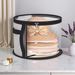 Hat Box Non-woven Clear Storage Bucket Foldable Travel Storage Box With Zipper Clothes Hat Large Capacity Organizing Bag_maomaolike.com