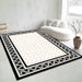 Living Room Rug Large Size Gorgeous Gold Frame Design Bedroom Rug Plush Thickened Machine Washable Thickened Underlay Interior Decorative Rug_maomaolike.com