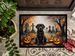 Chocolate Labrador Retriever Spooky Halloween Doormat Front Door Mat Indoor Outdoor Rugs For Entryway, Non Slip Washable Low Pile, 24H X 36W_maomaolike.com