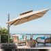 274 LBS Cantilever Patio Umbrella Base With Handles_maomaolike.com