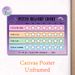 Potty Reward Chart Painting Poster, Pastel-toned Cute Rainbow & Moon Cloud Design Poster, Helps Track Potty Training Milestones, Ideal For Home_maomaolike.com