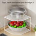 Corner Sink Storage Kitchen Countertop Triangle Vegetable Draining Basket Rack_maomaolike.com