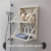 Clothes Toilet Shelf Shower Bathroom Wall-Mounted Storage Towel Rack No-Drill Adhesive Thickened_maomaolike.com