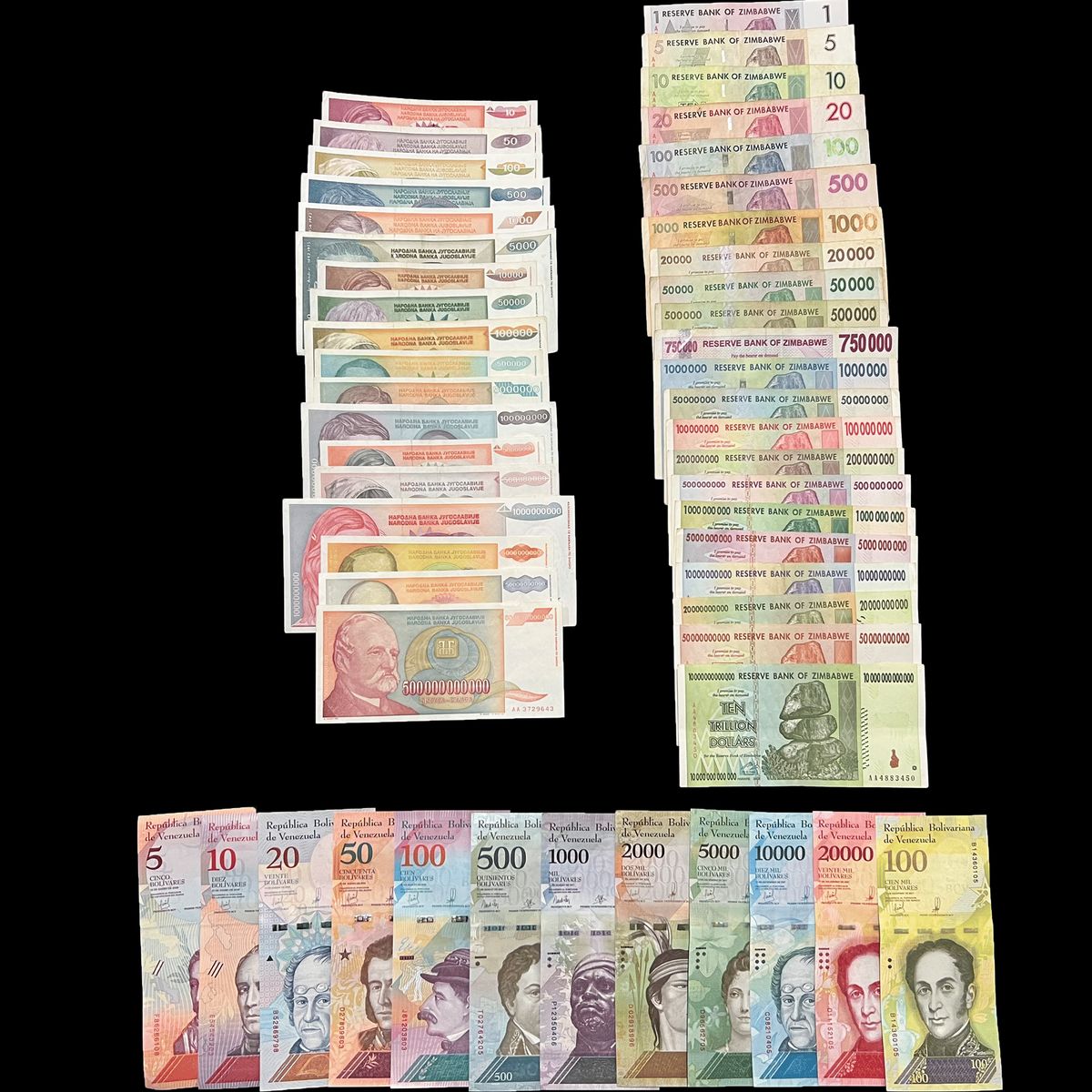52 World Banknotes History Theme Inflation Money Currency Bills Collectible Paper Money_maomaolike.com