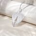 High Quality Aesthetic New Design, Silver Micro Inlaid Zircon Angel Wing Heart-Shaped Women's Pendant Necklace,_maomaolike.com