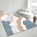 Living Room Rug,Large Rug,Oversized, Gold Leaves Design,Bedroom Rug,Soft And Thick, Machine Washable, Thickened Rug, Bedside Rug,Decorative Indoor Rug_maomaolike.com