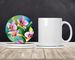 Orchids In Watercolor Large Sandstone Coasters Pack Of 4 Absorbent Round Coasters Decor Gifts For Men Or Women, 4 In, Multicolor_maomaolike.com
