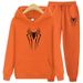 2024 Winter New Personalized Print Spider Pattern Couple Hooded Warm Sweater Set Youth Trendy Fashion_maomaolike.com