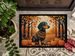 Dachshund Fall Doormat Front Door Mat Indoor Outdoor Rugs For Entryway, Non Slip Washable Low Pile, 24H X 36W_maomaolike.com