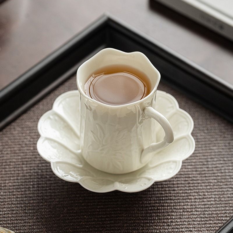 High-end And Exquisite Ceramic Coffee Cup And Saucer Set For Home Use, Including A Single Master Cup For Chinese-style Afternoon Tea_maomaolike.com