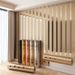 3D Self-Adhesive Wood Grain Embossed Grid Sticker For Living Room TV Background Decoration Waterproof Moisture-Proof_maomaolike.com