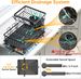 2 Tier Large Detachable Dish Drying Rack For Kitchen Counter,Black_maomaolike.com