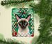 Colorpoint Shorthair Cat By The Christmas Tree Porcelain Ornament Christmas Tree Hanging Decorations For Home Christmas Holiday, Rectangle, Gift, Multicolor_maomaolike.com