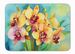 Orchids In Watercolor Memory Foam Kitchen Mat Machine Washable Anti-Fatigue Mat Cushion Comfort Bath Mat Or Kitchen Rug_maomaolike.com