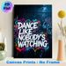Dance Quote Painting Poster, Vibrant Neon Graffiti Typography Poster, Motivational Expressive Decor Suitable For Dance Studio, Living Room, Bedroom_maomaolike.com