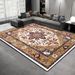 Living Room Rug Large Size Gorgeous Gold Frame Design Bedroom Rug Plush Thickened Machine Washable Thickened Underlay Interior Decorative Rug_maomaolike.com