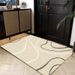 Living Room Rug Large Size Gorgeous Gold Frame Design Bedroom Rug Plush Thickened Machine Washable Thickened Underlay Interior Decorative Rug_maomaolike.com