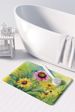 Kentucky Goldenrod In Watercolor Memory Foam Kitchen Mat Machine Washable Anti-Fatigue Mat Cushion Comfort Bath Mat Or Kitchen Rug_maomaolike.com