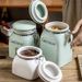 900ml Ceramic Airtight Canister With Locking Clasp - Food Storage Jar For Coffee Beans Tea | Moisture & Pest Proof | INS Pantry Organization Essential_maomaolike.com