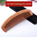 Black Ebony Sandalwood Anti-Static Natural Long Women Massage Hair Loss Prevention Peach Wood Comb Portable Home Use_maomaolike.com