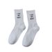 Unisex Casual Sports Letter Cotton Crew Socks A Pair_maomaolike.com