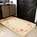 Living Room Rug Large Size Gorgeous Gold Frame Design Bedroom Rug Plush Thickened Machine Washable Thickened Underlay Interior Decorative Rug_maomaolike.com