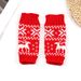 Unisex Christmas gloves Knitted acrylic warm sleeve Snowflake deer festival short gloves wool gloves_maomaolike.com