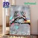 Graffiti Heart Hands Painting Poster, Vibrant Street Art Style Poster, Urban-inspired Hand Heart Design With Colorful Graffiti Details, Ideal For_maomaolike.com