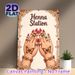 Henna Station Painting Poster, Exquisite Ethnic Style Poster, Intricate Butterfly Henna Hand Art, Functional Sign For Henna Service Stations, Suitable_maomaolike.com