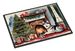 Siberian Husky Cozy Christmas Doormat Front Door Mat Indoor Outdoor Rugs For Entryway, Non Slip Washable Low Pile, 24H X 36W_maomaolike.com