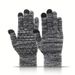 Sports Gloves Skiing Cycling Motorcycle Hiking Touch Screen Gloves Non-slip Warm Fleece Gloves Fashion Wool Touch Screen Gloves_maomaolike.com