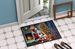 Cavalier Spaniel And Santa Claus Doormat Front Door Mat Indoor Outdoor Rugs For Entryway, Non Slip Washable Low Pile, 24H X 36W_maomaolike.com