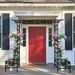 Metal Garden Arch With Adjustable Width W68.11''~W94.29'' Climbing Plants Support Rose Arch Outdoor Black_maomaolike.com