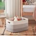 INS European Style Cotton Rope Large Household Laundry Basket Storage Bin For Bedroom Baby Toys And Miscellaneous Items_maomaolike.com
