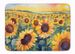 Kansas Sunflowers In Watercolor Memory Foam Kitchen Mat Machine Washable Anti-Fatigue Mat Cushion Comfort Bath Mat Or Kitchen Rug_maomaolike.com