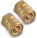 ESSENTIAL WASHER Brass 3/8" Female Quick Connect Fittings To Female NPT - Pressure Washer Couplers, 4200 PSI, 2 Pack_maomaolike.com