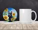 Scottish Terrier In Sunflowers Large Sandstone Coasters Pack Of 4 Absorbent Round Coasters Decor Gifts For Men Or Women, 4 In, Multicolor_maomaolike.com