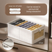 Foldable Clothing Storage Box, All-Season, Multi-Compartment For Underwear And Clothes, For Home Organization,Durable Material,Instant Closet Solution_maomaolike.com