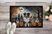 Australian Shepherd Spooky Halloween Doormat Front Door Mat Indoor Outdoor Rugs For Entryway, Non Slip Washable Low Pile, 24H X 36W_maomaolike.com