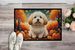 Coton De Tulear Fall Doormat Front Door Mat Indoor Outdoor Rugs For Entryway, Non Slip Washable Low Pile, 24H X 36W_maomaolike.com