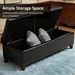 Leather Storage Chest With Lift Top Ottoman Storage Bench_maomaolike.com