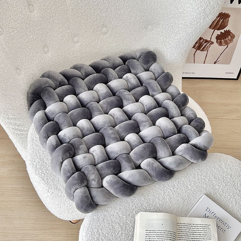 Home Garden Net Red Home Living Room Decoration Sofa Pillow Bedside Cushion Solid Color Hand Woven Cushion_maomaolike.com