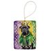 Cane Corso King Of Mardi Gras Porcelain Ornament Christmas Tree Hanging Decorations For Home Christmas Holiday, Rectangle, Gift, Multicolor_maomaolike.com