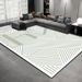 Living Room Rug Large Size Gorgeous Gold Frame Design Bedroom Rug Plush Thickened Machine Washable Thickened Underlay Interior Decorative Rug_maomaolike.com